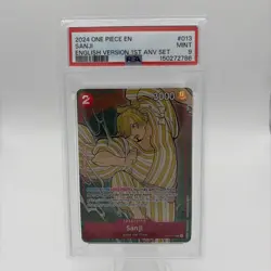 Sanji (English Version 1st Anniversary Set) OP01-013 One Piece Promo PSA 9 - Image 1