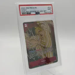 Sanji (English Version 1st Anniversary Set) OP01-013 One Piece Promo PSA 9 - Image 2