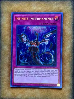 Yugioh Infinite Impermanence FLOD-EN077 Secret Rare 1st Ed MP - Image 1