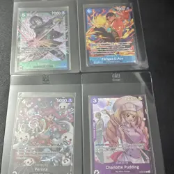 One Piece CCG Store Treasure Cup Promo Portgas.D.Ace, Tashigi, Perona, & Pudding - Image 2