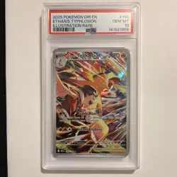 Pokemon Ethan's Typhlosion Illustration Rare Holo PSA 10 Sv10 190/182 - Image 1