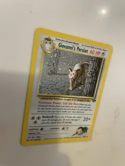 Pokemon TCG: Giovannis Persian 8/132 Gym challenge holo rare 1999 WOTC vintage - Image 3