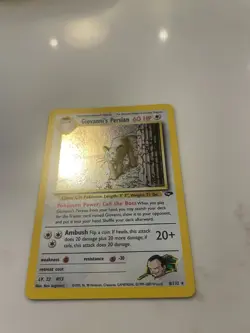 Pokemon TCG: Giovannis Persian 8/132 Gym challenge holo rare 1999 WOTC vintage - Image 4