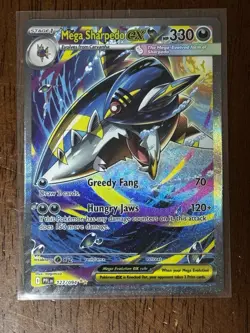 Mega Sharpedo EX 127/094 Me02: Phantasmal Flames Holo - Image 1