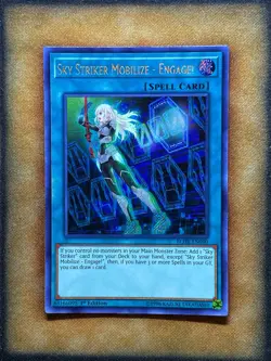 Yugioh Sky Striker Mobilize - Engage! BLHR-EN090 Secret Rare 1st Ed NM - Image 1