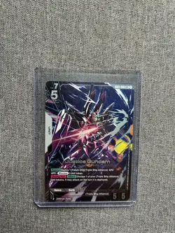 Justice Gundam GD01-066 LR+ Foil Rare Near Mint - Image 1