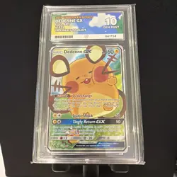 Pokemon 2019 Unbroken Bonds Dedenne GX 195a/214 Trainers Toolkit GEM MINT ACE 10 - Image 1