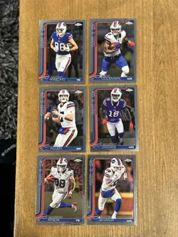2025 Topps Chrome Football Buffalo Bills Team Lot (6) - Image 1