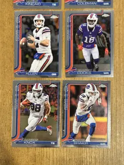 2025 Topps Chrome Football Buffalo Bills Team Lot (6) - Image 2