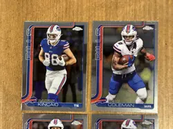2025 Topps Chrome Football Buffalo Bills Team Lot (6) - Image 3