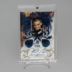 2025 Topps UFC Royalty Dustin Poirier Supreme Signatures Triple Patch Auto 21/25 - Image 1