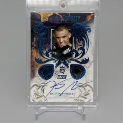 2025 Topps UFC Royalty Dustin Poirier Supreme Signatures Triple Patch Auto 21/25 - Image 2