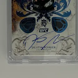 2025 Topps UFC Royalty Dustin Poirier Supreme Signatures Triple Patch Auto 21/25 - Image 5