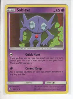 SABLEYE LOST THUNDER SET POKEMON CARD 96/214 VG - Image 1