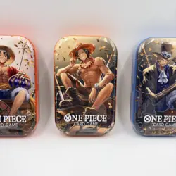 One Piece Card Game: Tin Pack Set (TS-02) - Art Set of 3 Mini Tins New Sealed - Image 3