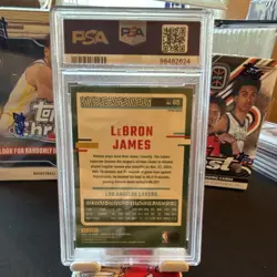 2023-24 Panini Donruss Optic LeBron James #65 Holo Prizm PSA 10 Lakers - Image 5