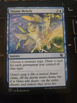 Magic the Gathering MTG Distant Melody Blue Morningtide Common - Image 1