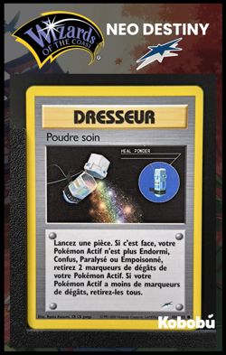 Carte Pokemon Poudre Soin 104/105 Edition 2 Ed 2 Neo Destiny Wizards FR 3 - Image 1