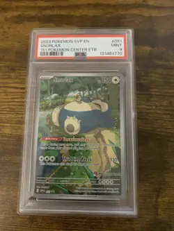 Snorlax 051 Pokemon Center Stamp ETB Promo PSA 9 - Image 1
