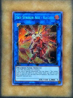 Yugioh Sky Striker Ace - Kagari MP19-EN257 Secret Rare 1st Ed NM - Image 1
