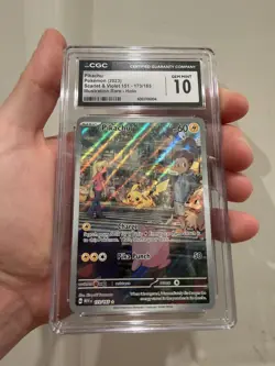 Pikachu Pokemon (2023) Scarlet & Violet 151 - 173/165 CGC 10 - Image 1