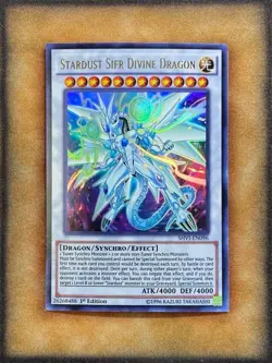 Yugioh Stardust Sifr Divine Dragon SHVI-EN096 Ultra Rare 1st Ed NM - Image 1