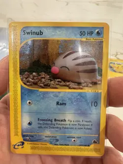 Pokemon TCG Swinub Skyridge 107 Regular Common -PACK FRESH - Image 1