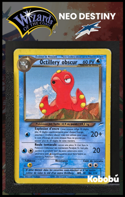 Carte Pokemon Octillery Obscur 62/105 Edition 2 Ed 2 Neo Destiny Wizards FR 2 - Image 1