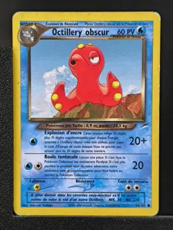 Carte Pokemon Octillery Obscur 62/105 Edition 2 Ed 2 Neo Destiny Wizards FR 2 - Image 2