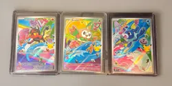 POKEMON FIRST PARTNERS ROWLET - POPPLIO - LITTEN - FULL SET - NM - FREE SHIPPING - Image 1
