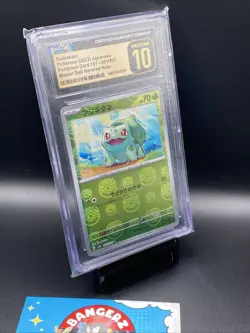 Pokemon Bulbasaur 151 sv2a JPN Master Ball Reverse Holo #001 CGC 10 Pristine - Image 3