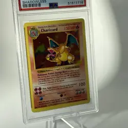 1999 Pokemon Charizard 4/102 Shadowless Holo - PSA 5 - Image 4