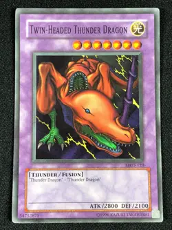 YUGIOH TWIN-HEADED THUNDER DRAGON MRD-120 SUPER (NM) - Image 1