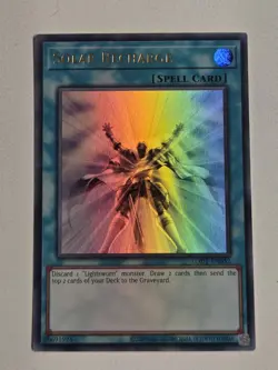 Solar Recharge LODT-EN052 Ultra Rare Yugioh Light of Destruction Unlimited Mint - Image 1