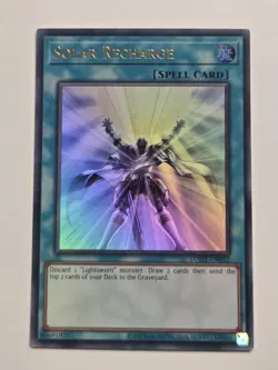 Solar Recharge LODT-EN052 Ultra Rare Yugioh Light of Destruction Unlimited Mint - Image 2