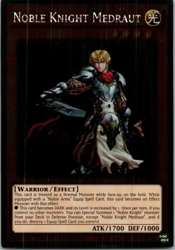 Yugioh Noble Knight Medraut NKRT-EN006 Limited Edition Platinum Rare NM - Image 1