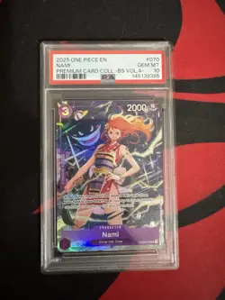 2025 ONE PIECE PREMIUM COLLECTION BEST SELECTION VOL.4 #070 NAMI PSA 10 - Image 1