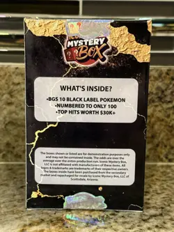 ICONIC MYSTERY POKEMON BGS BLACK LABEL LIMITED TO 100 FACTORY SEALED! $3499 MSRP - Image 2