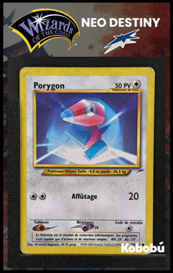 Carte Pokemon Porygon 78/105 Edition 2 Ed 2 Neo Destiny Wizards FR 1 - Image 1