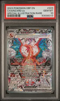 PSA 10 Pokemon Charizard EX 223/197 Special Illustration Rare - Image 1
