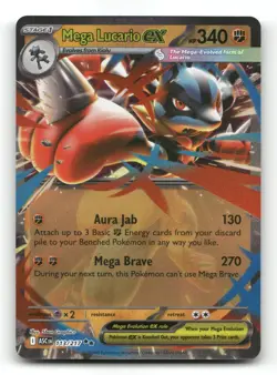 Mega Lucario ex 113/217 - ME: Ascended Heroes - Pokemon Card NM/M - Image 1