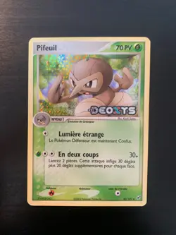 Carte Pokemon : Pifeuil 43/107 Reverse Ex Deoxys Francaise - Image 1