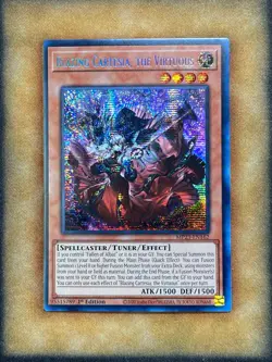 Yugioh Blazing Cartesia, the Virtuous MP23-EN162 Secret Rare 1st Ed NM - Image 1