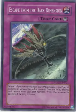 Yugioh Escape From The Dark Dimension PTDN-EN072 Super Rare 1st edition LP - Image 1