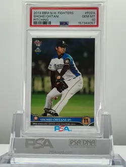 SHOHEI OHTANI 2013BBM N-H.FIGHTERS PITCHING #F02A ROOKIE CARD!PSA10!LOWPOP! - Image 1