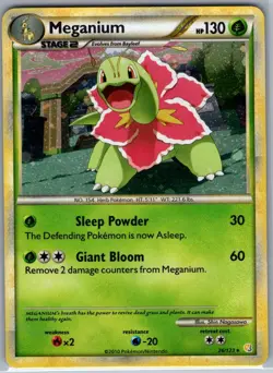 Meganium 26/123 Holo HeartGold SoulSilver - Pokemon Card - NM - Image 1