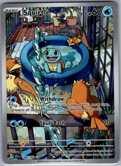 Squirtle 148/142 SV07: Stellar Crown - Pokemon Card - NM - Image 1