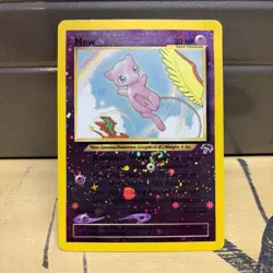 Pokemon Mew Southern Islands Holo 1/18 SWIRL promo Card Small Crease Nice Ex - Image 1