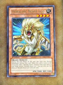 Yugioh Heraldic Beast Leo CBLZ-EN017 Rare 1st Ed NM - Image 1