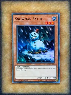 Yugioh Snowman Eater AC18-EN008 Super Rare 1st Ed NM - Image 1